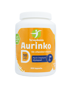 Terveyskaista Aurinko D 50 mikrog 300 kaps