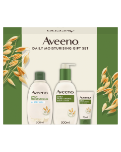 Aveeno Daily Moisturising lahjapakkaus (Lotion, Wash, Hand Cream)
