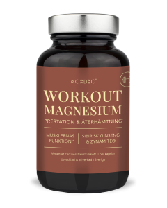 Nordbo Workout Magnesium 90 kaps
