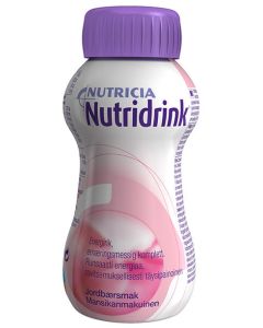 Nutridrink 4X200 ml neste t&auml;ydennysravintovalmiste mansikka
