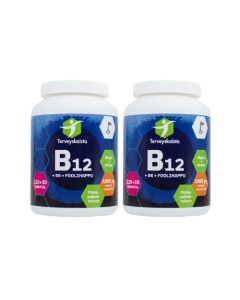 Terveyskaista B12+B6+Foolihappo (nielt&auml;v&auml;) 2x150 tabl s&auml;&auml;st&ouml;pakkaus