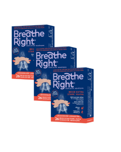 Breathe Right nenäteippi Beige Extra Vahva 3 x 26 kpl säästöpakkaus
