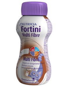 Fortini Multi Fibre 200 ml neste, lasten täydennysravintovalmiste kaakao
