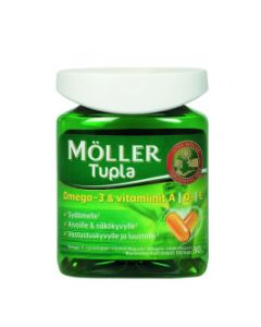 M&ouml;ller Tupla Omega-3 + A,D,E 100 kpl