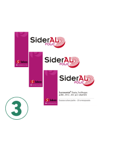 SiderAL Folic rauta s&auml;&auml;st&ouml;pakkaus 3x20 pss 30 mg