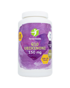 Terveyskaista Ubikinoni 150 mg 120+30 kaps.