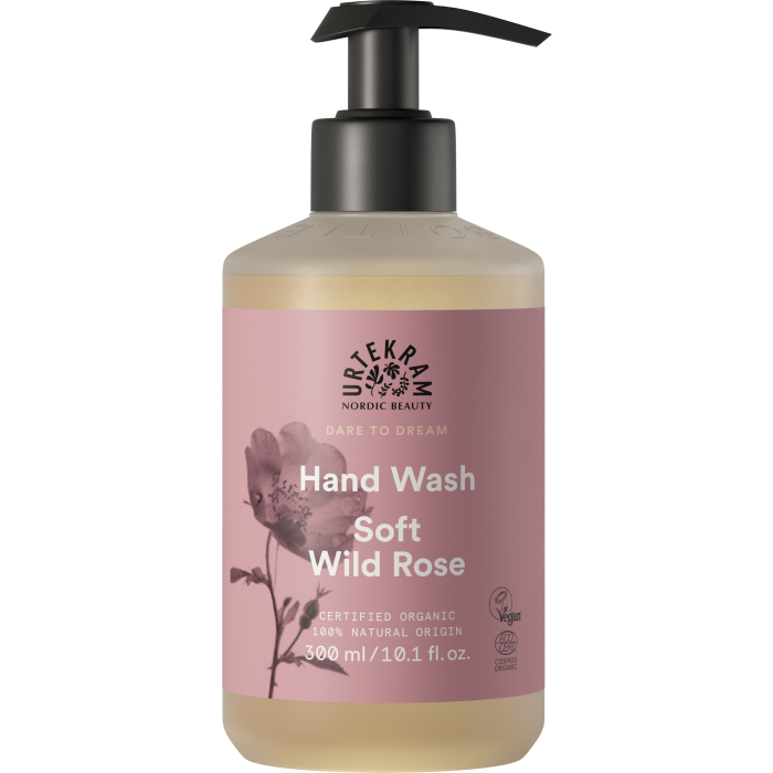 Urtekram Soft Wild Rose Hand Wash 300 ml käsisaippua Luomu-11
