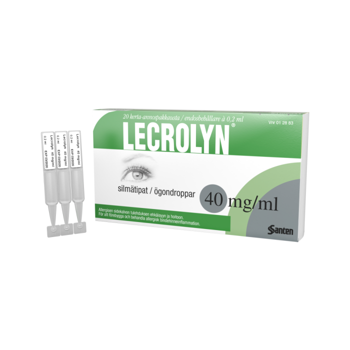 LECROLYN 40 mg/ml 20 x 0,2 ml silmätipat, liuos, kerta-annospakkaus-13