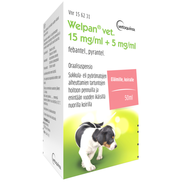 WELPAN VET. 15 mg/ml + 5 mg/ml 50 ml oraalisuspensio-13