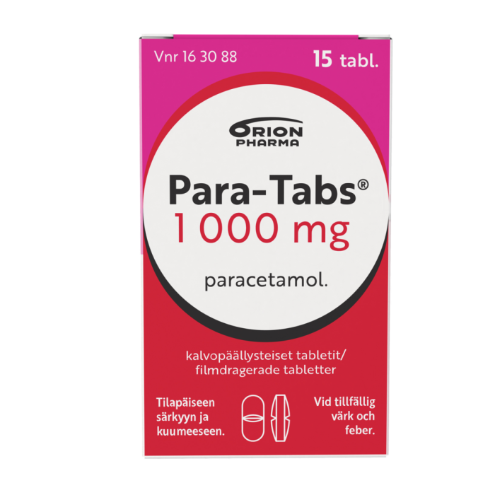 PARA-TABS 1000 mg 15 kpl tabletti, kalvopäällysteinen-13