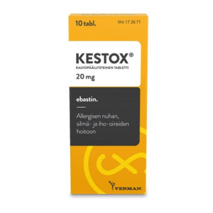 KESTOX 20 mg 10 fol tabletti, kalvopäällysteinen-13