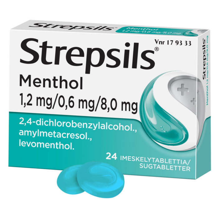 STREPSILS MENTHOL 1,2/0,6/8 mg 24 fol imeskelytabletti-13
