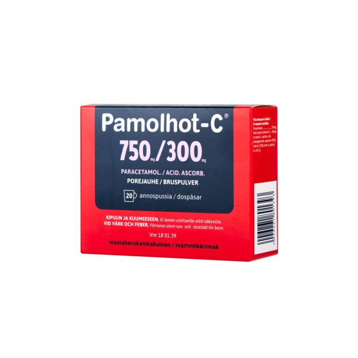 PAMOLHOT-C 750/300 mg 20 kpl porejauhe-13