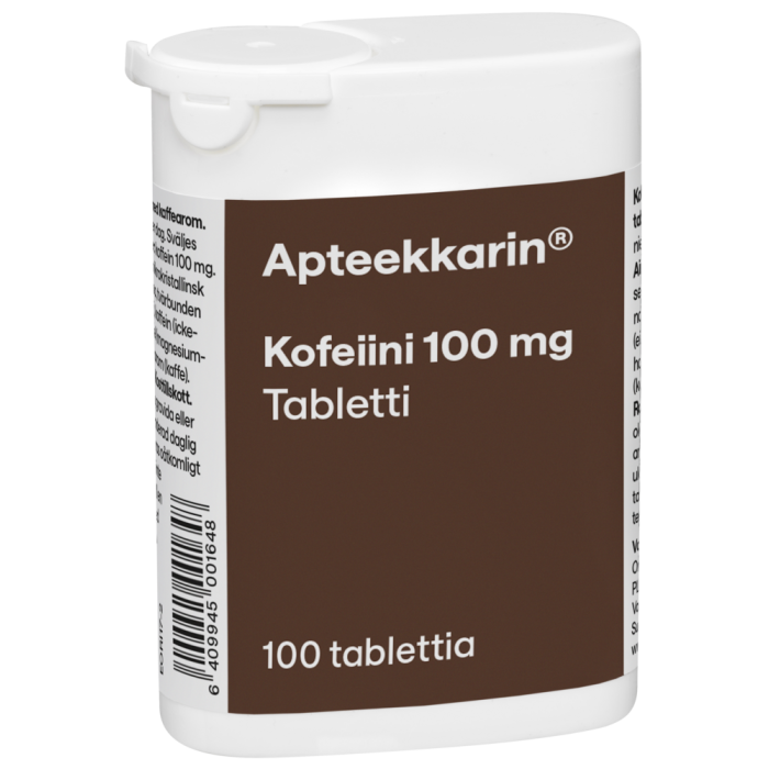 Apteekkarin kofeiini 100 tabl-13