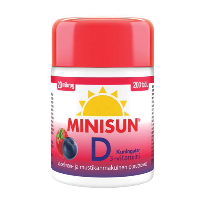 Minisun D-vitamiini Kuningatar 20 mikrog 200 tabl-13