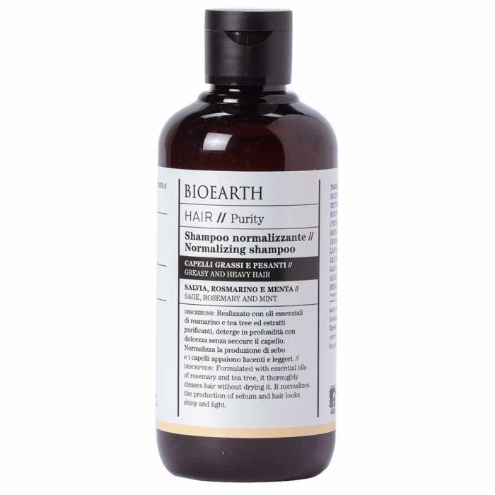 Bioearth Hair 2.0. Normalizing Shampoo Rasvoittuville hiuksille 250 ml-13