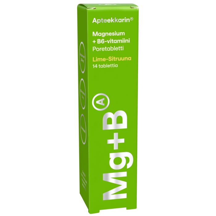 Apteekkarin Magnesium+ B6 poretabl sitruuna 14 kpl-13