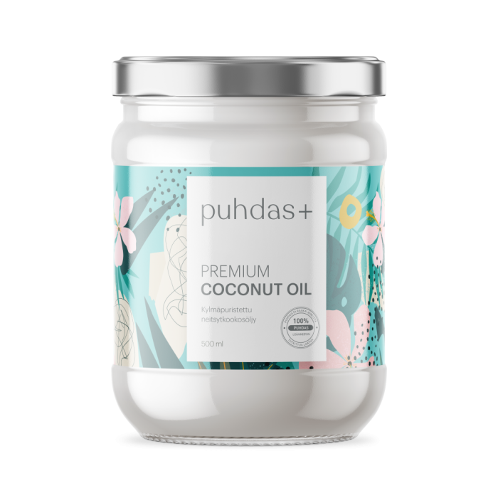 Puhdas+ Premium Coconut Oil 500 ml kookosöljy-13