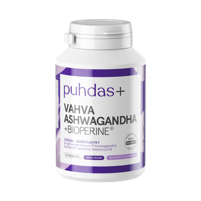 Puhdas+ Vahva Ashwagandha + Bioperine® 120 vegekaps-13