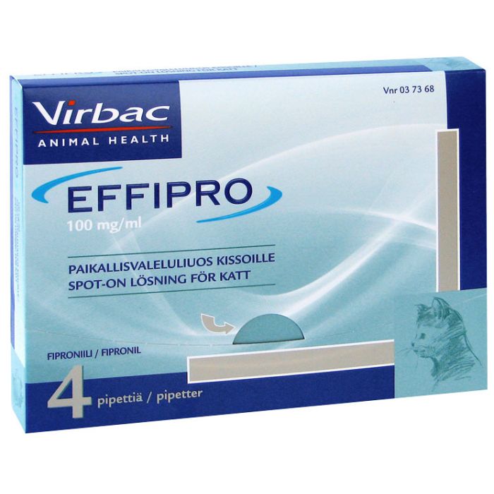 EFFIPRO 100 mg/ml 4 x 0.5 ml paikallisvaleluliuos Pipetti-13