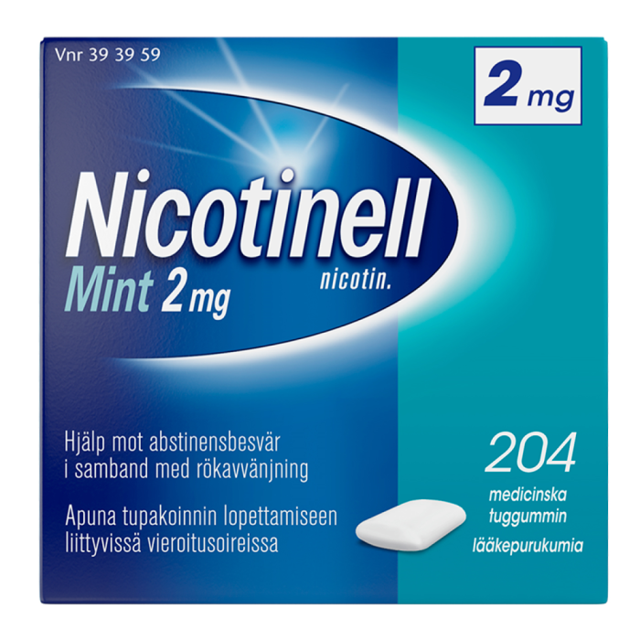 Nicotinell Mint 2 mg 204 fol lääkepurukumi-13