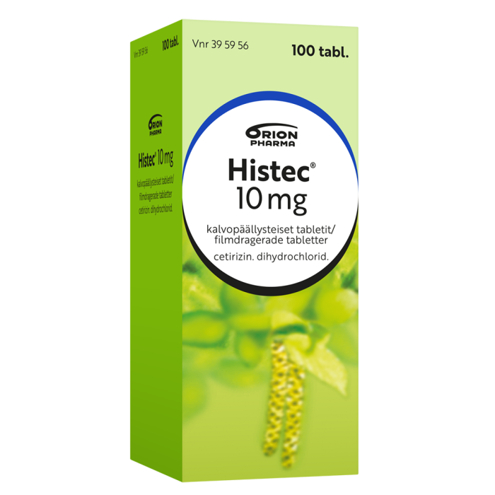 HISTEC 10 mg 100 fol tabletti, kalvopäällysteinen-13