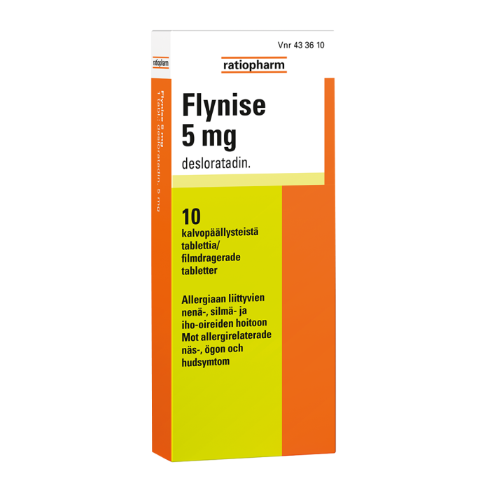 FLYNISE 5 mg 10 fol tabletti, kalvopäällysteinen-13
