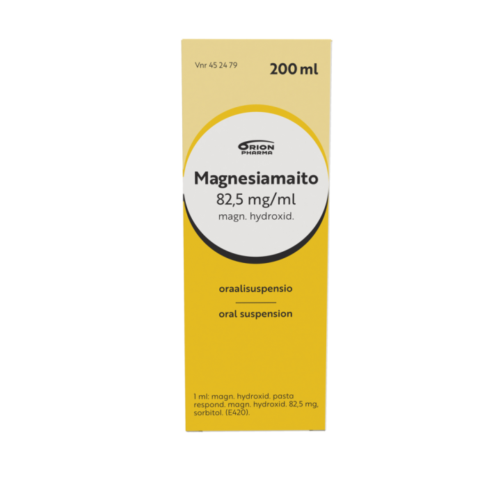 MAGNESIAMAITO 82,5 mg/ml 200 ml oraalisuspensio-13