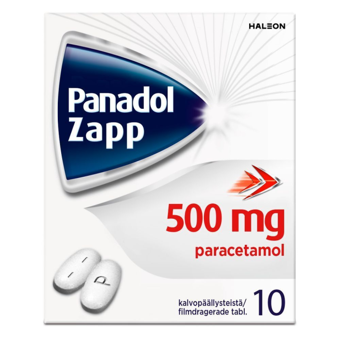 PANADOL ZAPP 500 mg 10 fol tabletti, kalvopäällysteinen-13