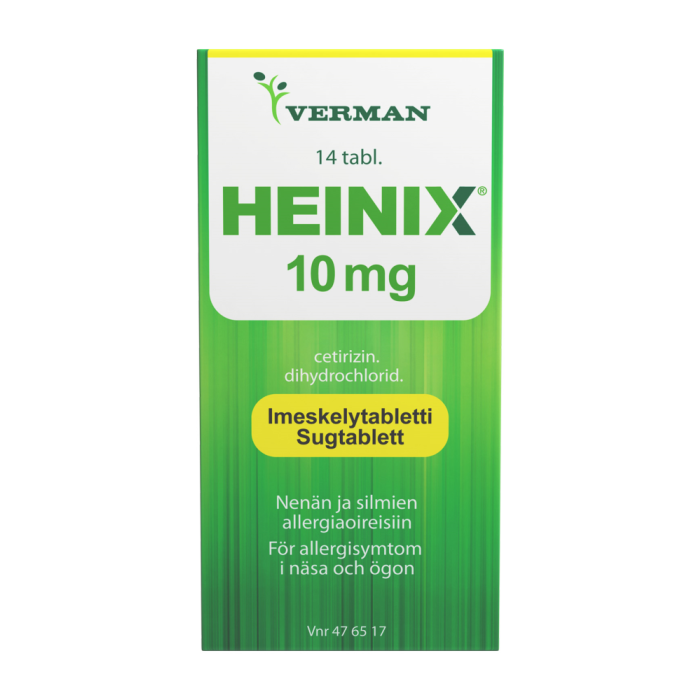 HEINIX 10 mg 14 fol imeskelytabletti, puristettu-13