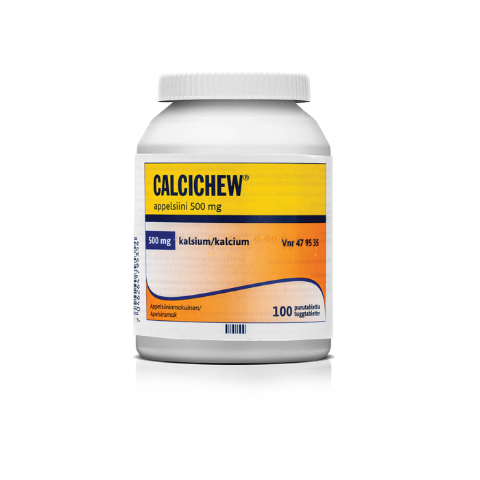 CALCICHEW APPELSIINI 500 mg 100 kpl purutabletti-13