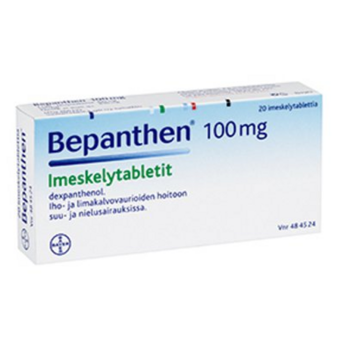 BEPANTHEN 100 mg 20 fol imeskelytabletti-13