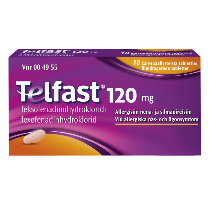 TELFAST 120 mg 10 fol tabletti, kalvopäällysteinen-13