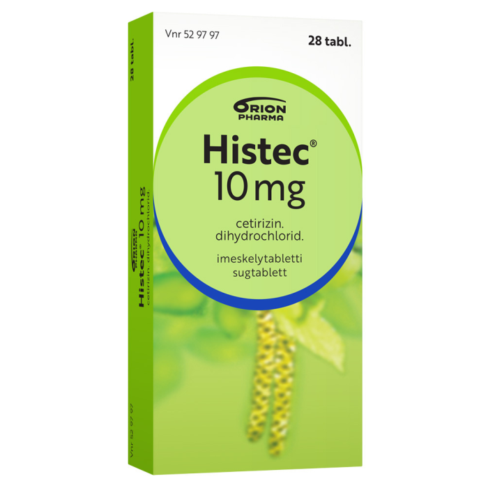 HISTEC 10 mg 28 fol imeskelytabletti, puristettu-13