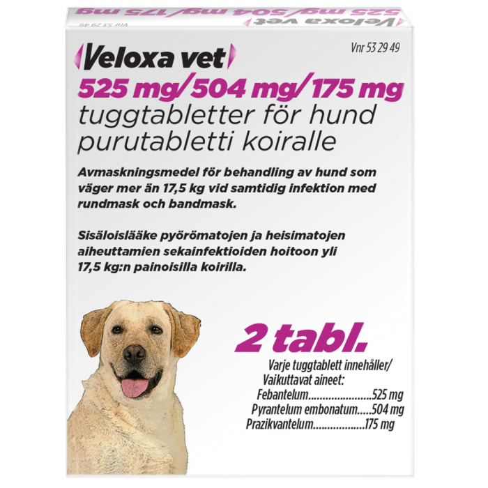 VELOXA VET 525 mg / 504 mg / 175 mg 2 fol purutabletti-13