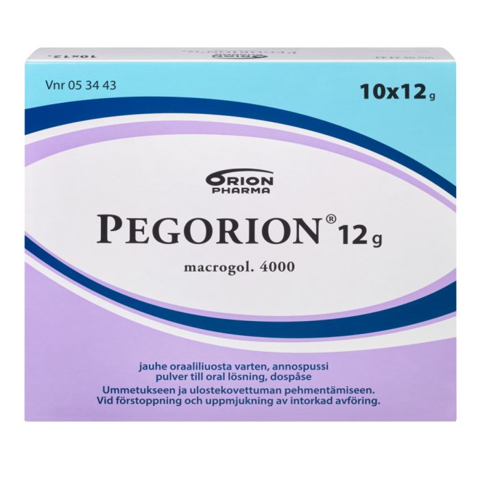 PEGORION 12 g 10 x 12 g jauhe oraaliliuosta varten, annospussi-13