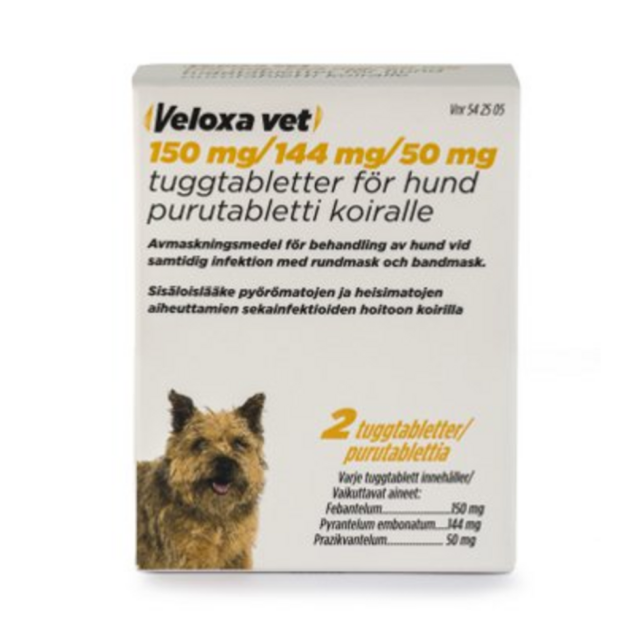 VELOXA VET 150 mg / 144 mg / 50 mg 2 fol purutabletti-13