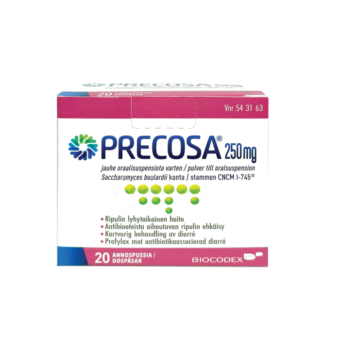PRECOSA 250 mg 20 kpl jauhe oraalisuspensiota varten-13