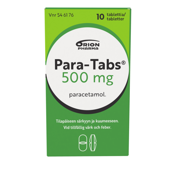PARA-TABS 500 mg 10 fol tabletti-13