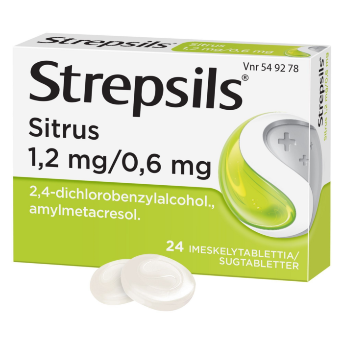 STREPSILS SITRUS 1,2/0,6 mg 24 fol imeskelytabletti-13