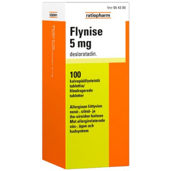 FLYNISE 5 mg 100 fol tabletti, kalvopäällysteinen-13