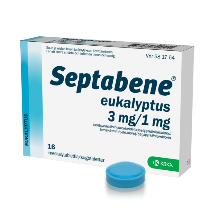 SEPTABENE EUKALYPTUS 3/1 mg 16 fol imeskelytabletti-13