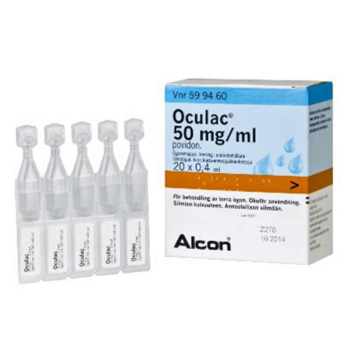 OCULAC 50 mg/ml 20 x 0,4 ml silmätipat, liuos, kerta-annospakkaus-13