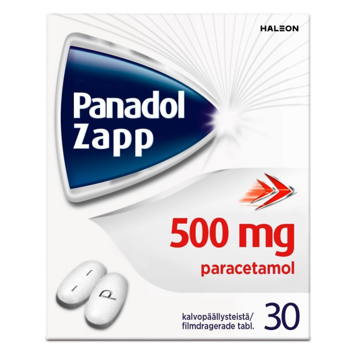 PANADOL ZAPP 500 mg 30 fol tabletti, kalvopäällysteinen-13