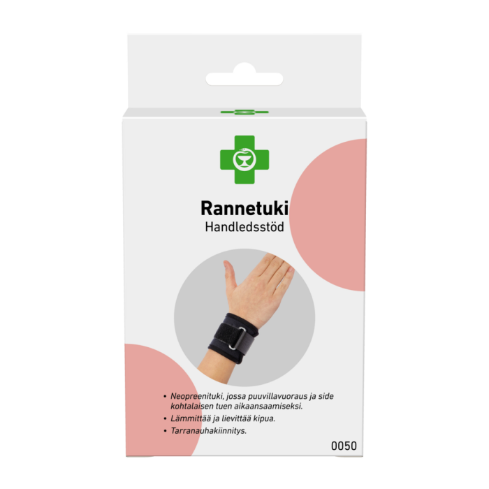 APTEEKKI rannetuki M 1 kpl, musta-13