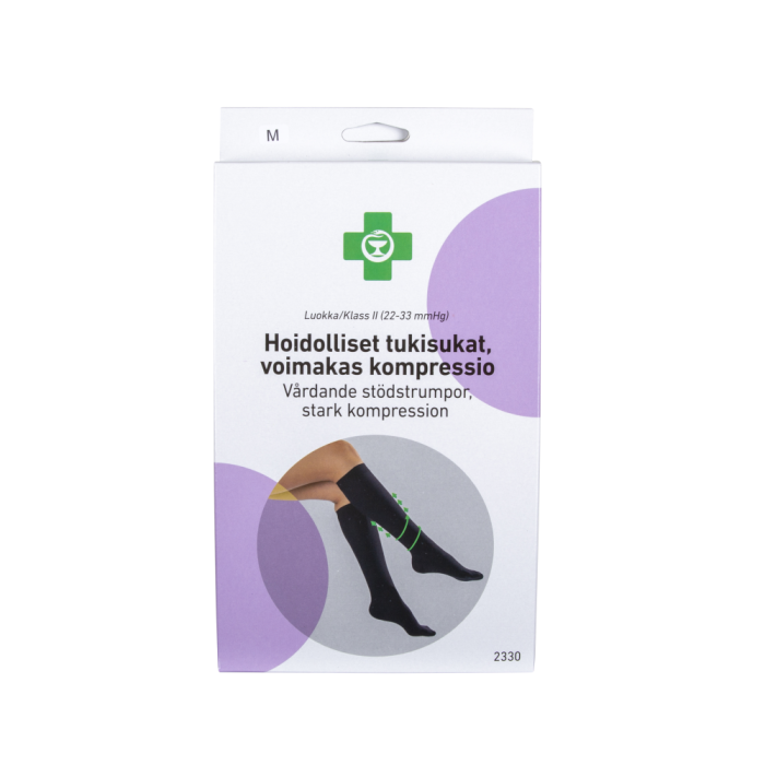 APTEEKKI hoidolliset tukisukat voimakas kompressio XL 1 pari, musta-13