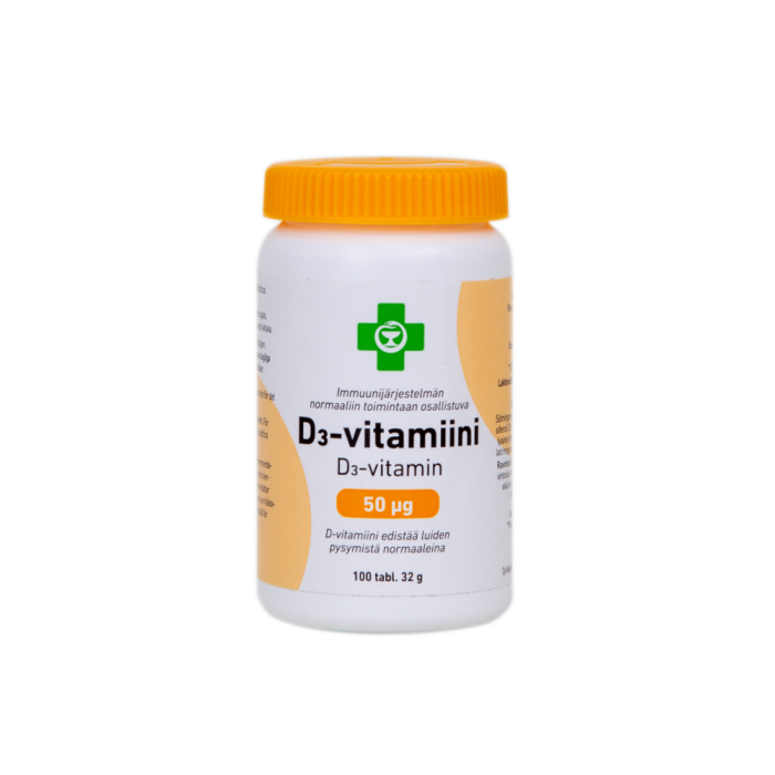 APTEEKKI D3-Vitamiini 50 mikrog 100 tabl.-13