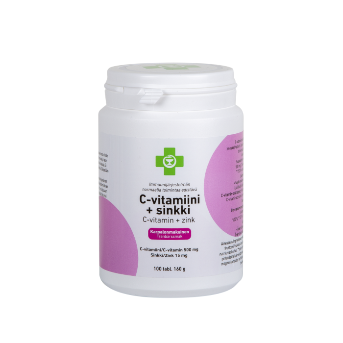 APTEEKKI C-Vitamiini + Sinkki 100 tabl.-13