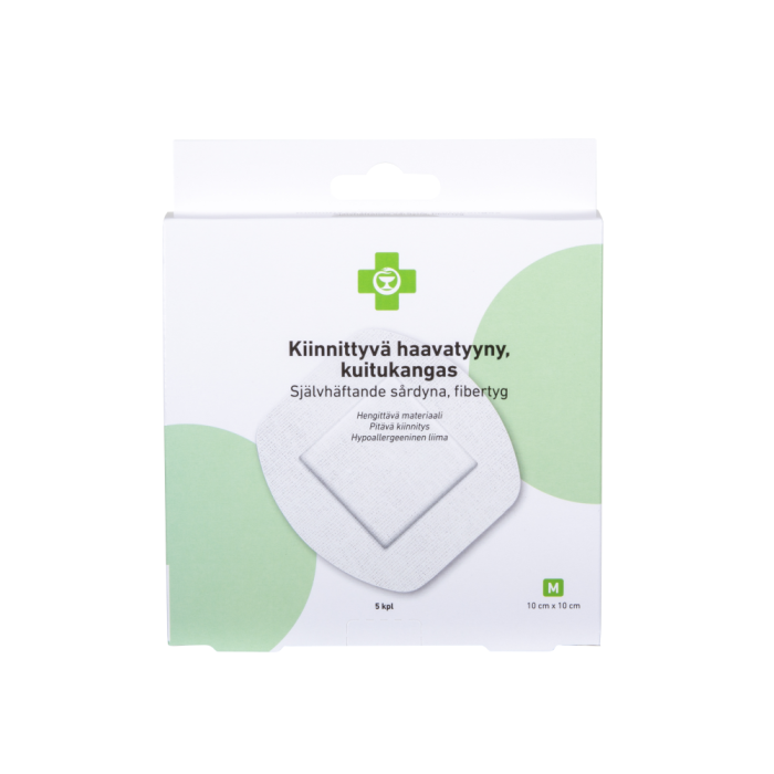 APTEEKKI Kiinnittyvä haavatyyny koko M 10cm x 10cm, 5 kpl/rasia-13