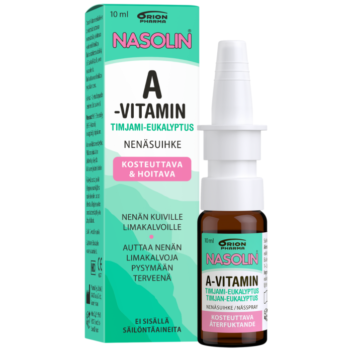 Nasolin A-Vitamin timjami-eukalyptus 10 ml nenäsumute-13